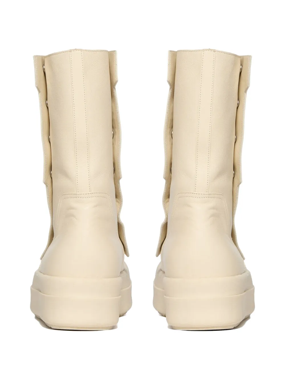 Rick Owens Temple Moto Turbogeo boots Beige