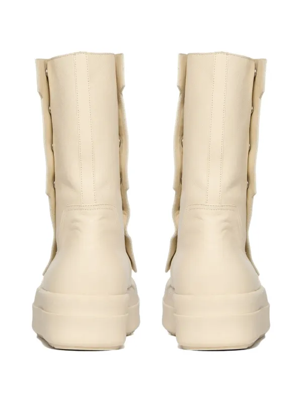 Rick Owens Temple Moto Turbogeo ブーツ | ニュートラル | FARFETCH JP