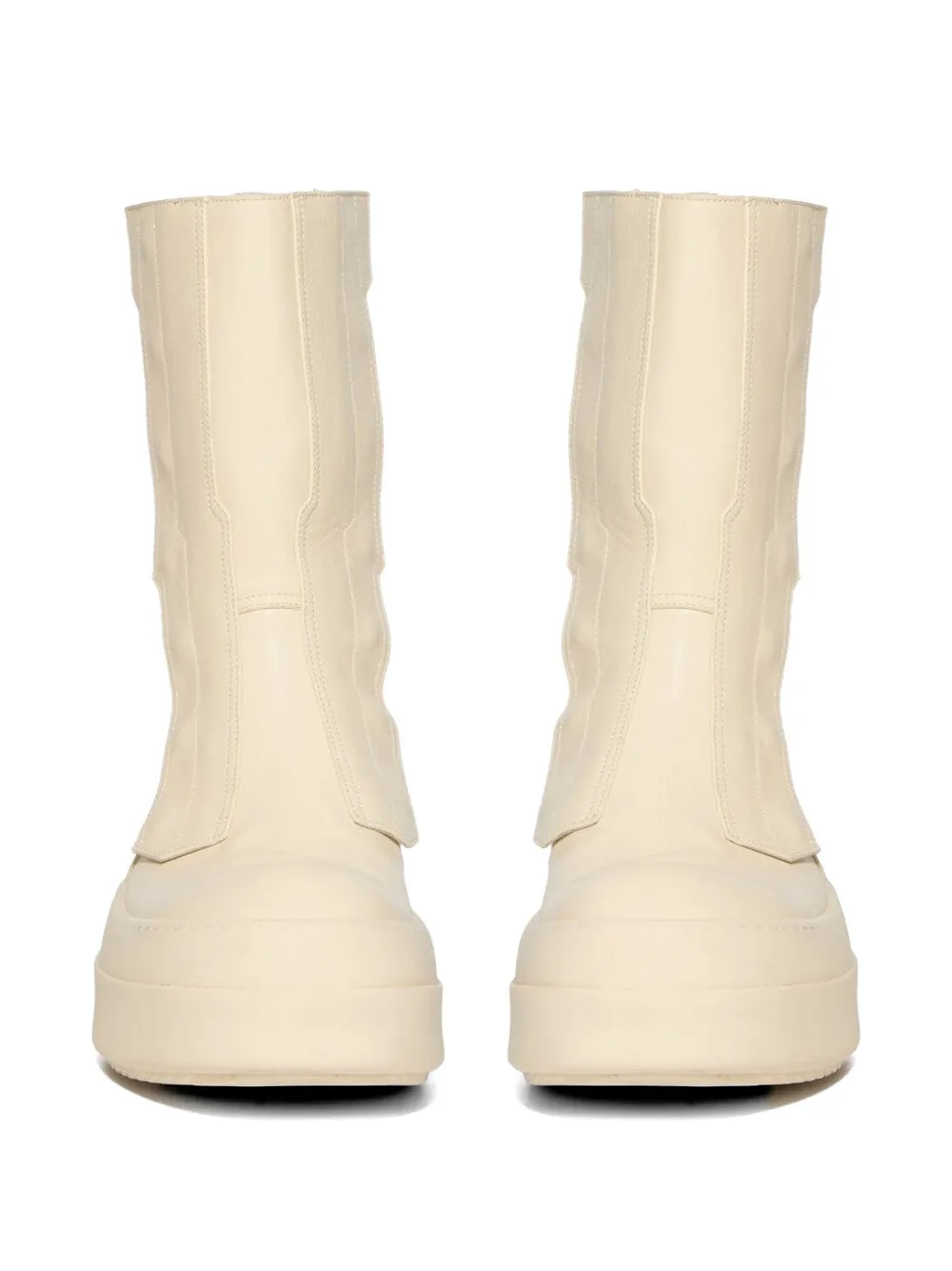Rick Owens Temple Moto Turbogeo boots Beige