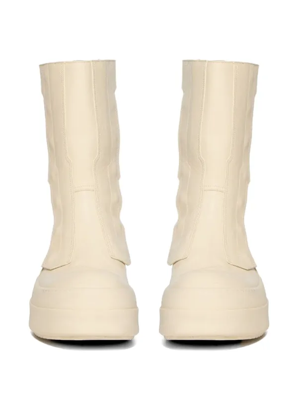 Rick Owens Temple Moto Turbogeo ブーツ | ニュートラル | FARFETCH JP