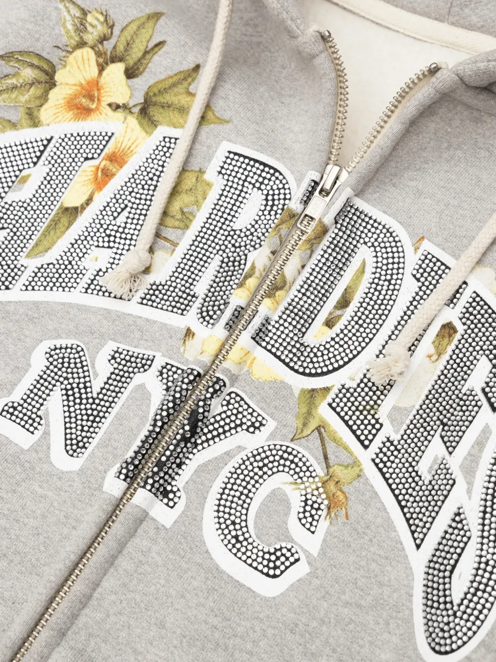 Denim Tears Hardies NYC hoodie met rits Grijs