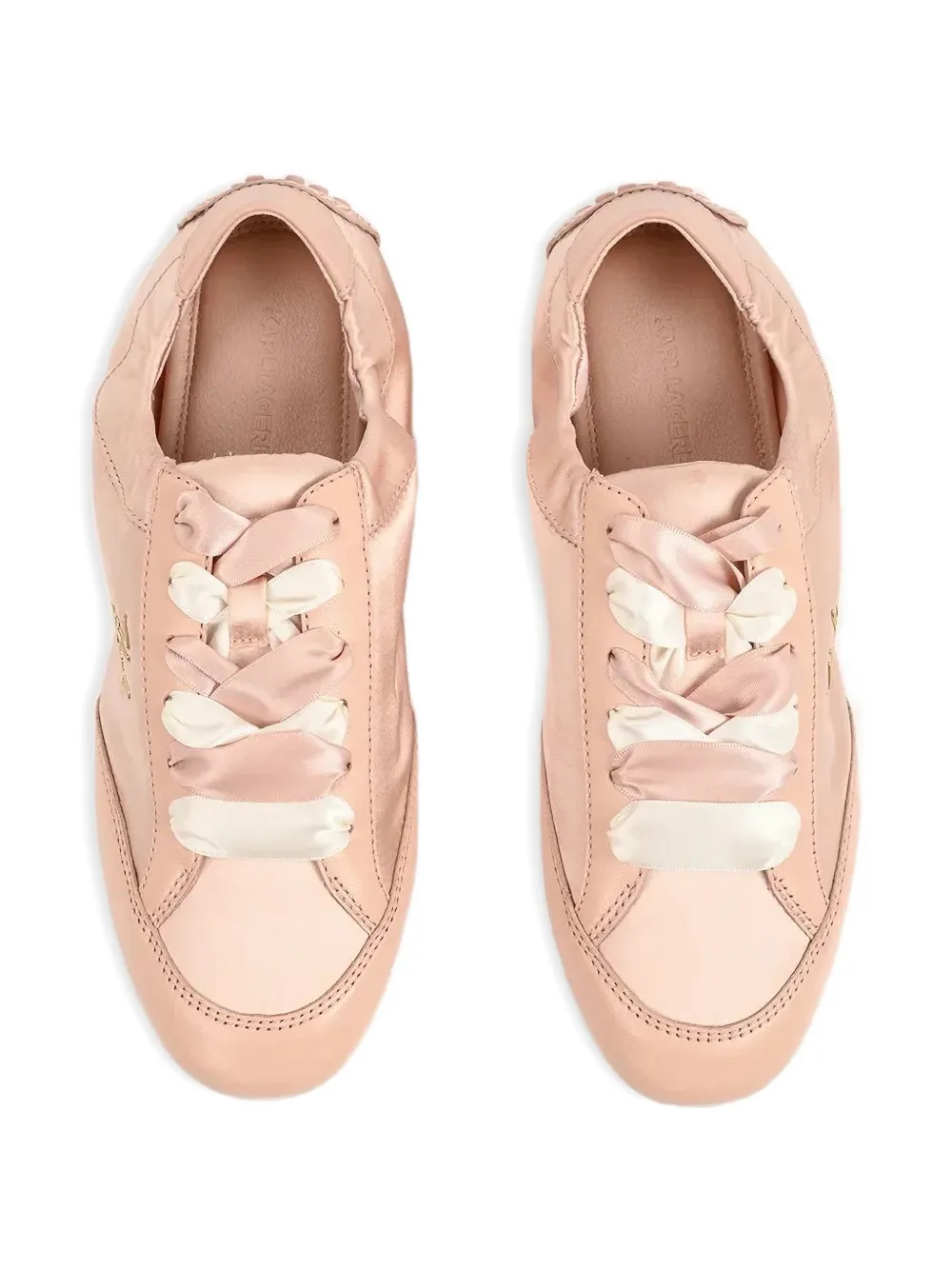 Karl Lagerfeld Satijnen sneakers Roze