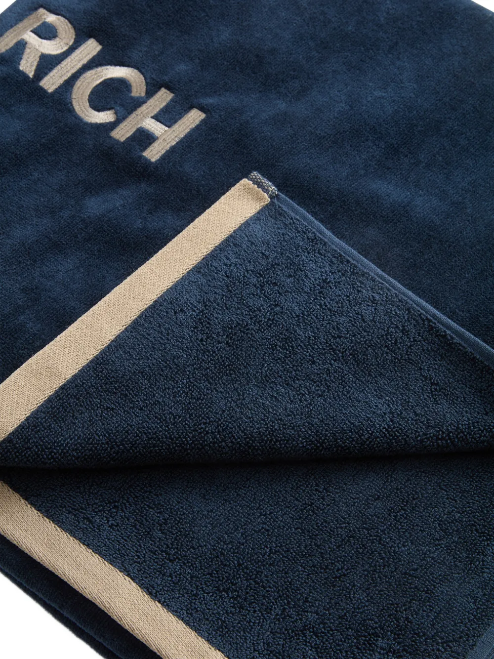 Woolrich 로고 자수 비치 타월 | 비치 액세서리