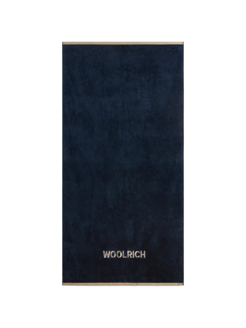 Woolrich 로고 자수 비치 타월 | 블루