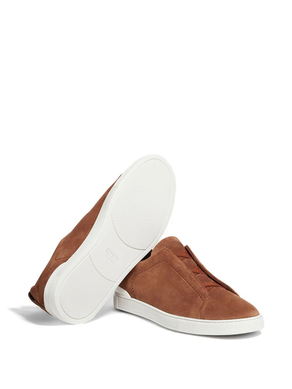 Zegna Sneakers met stiksel Bruin