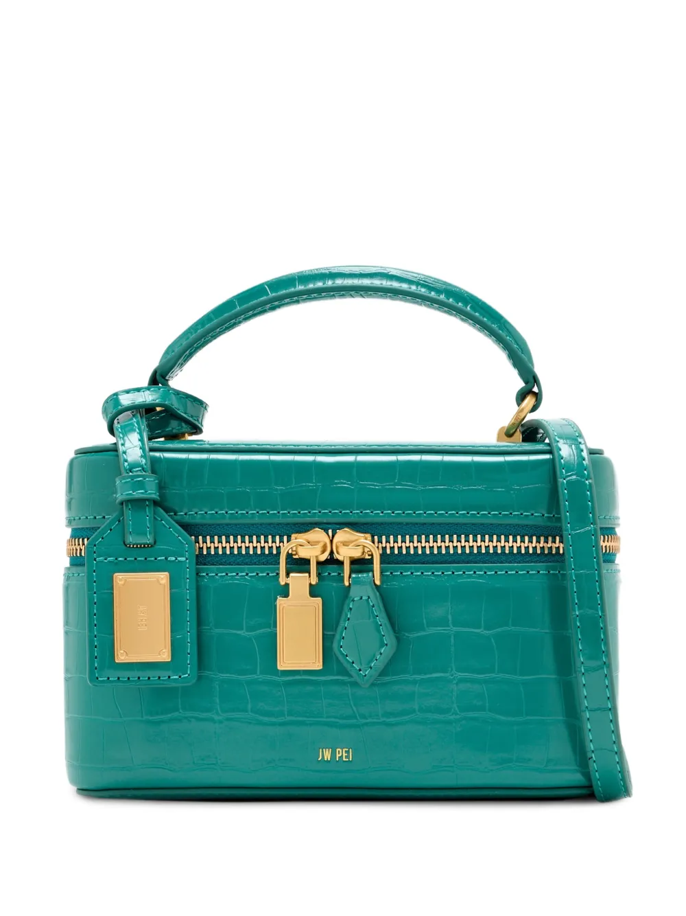 JW Pei croc-effect crossbody bag - Verde