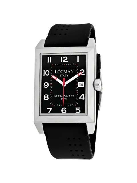 Locman Italy Stealth R rectangle-frame 34mm watch