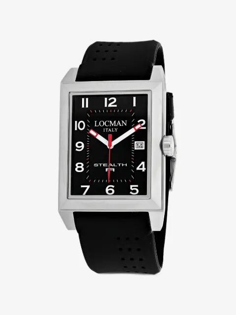Locman Italy Stealth R rectangle-frame 34mm watch
