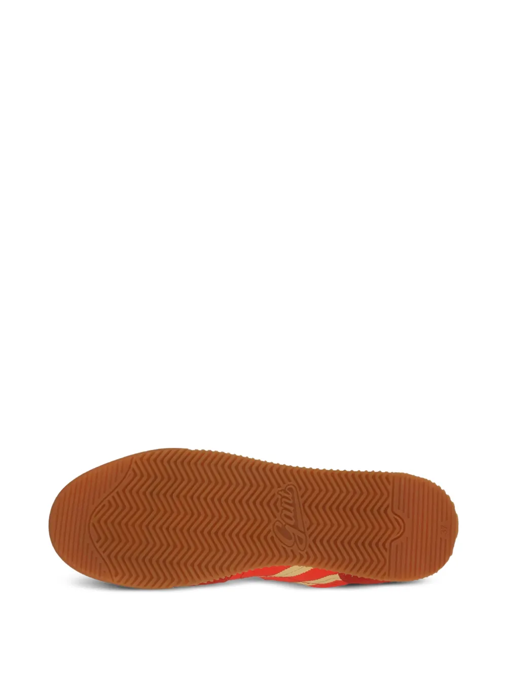 Gant Beylana gestreepte suède sneakers Rood