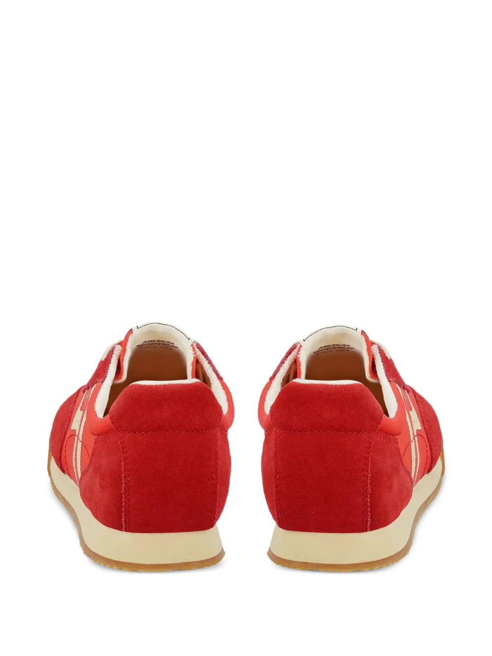 Gant Beylana gestreepte suède sneakers Rood