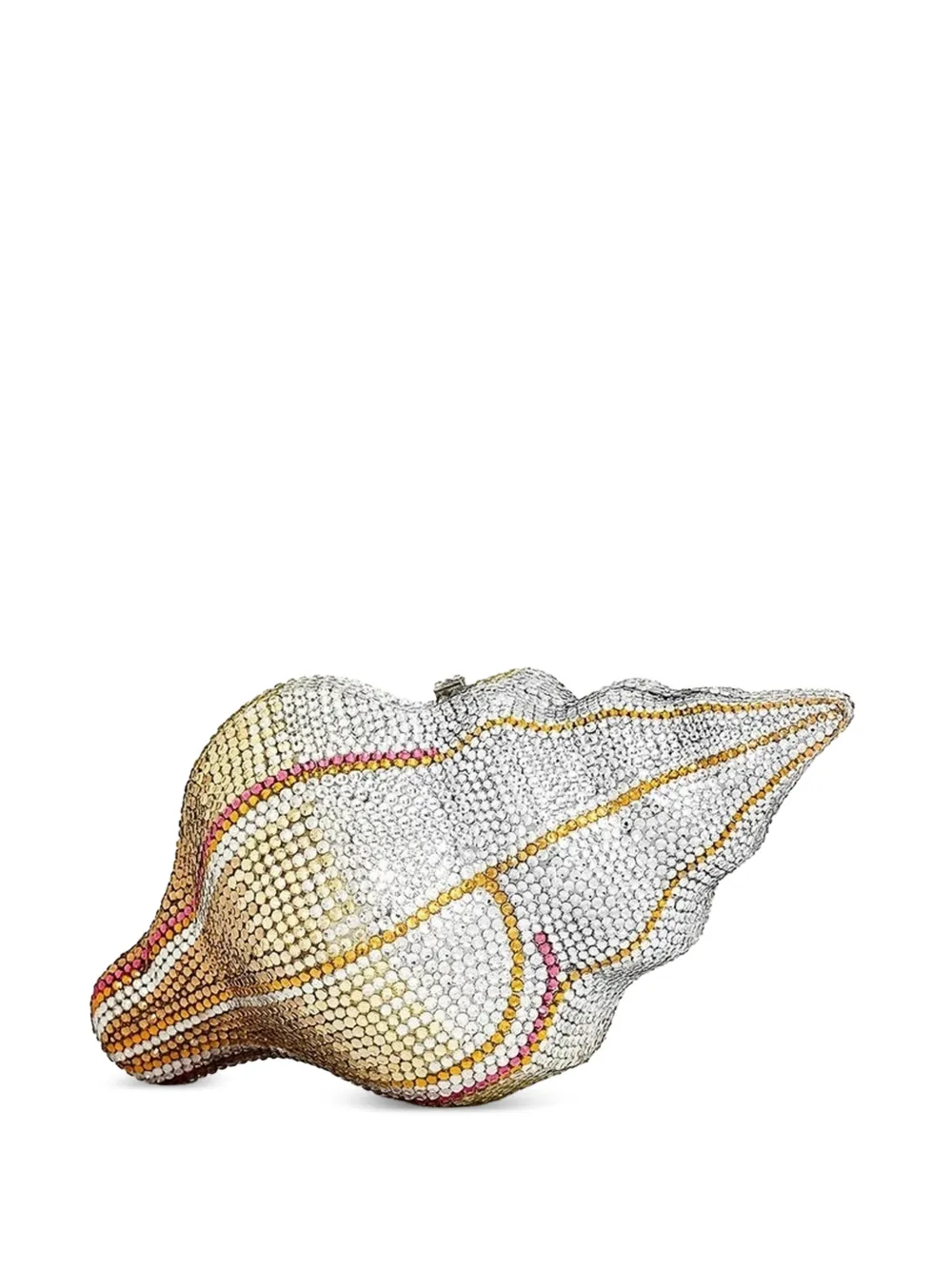 JW Pei crystal-embellished shell clutch-bag - Argento