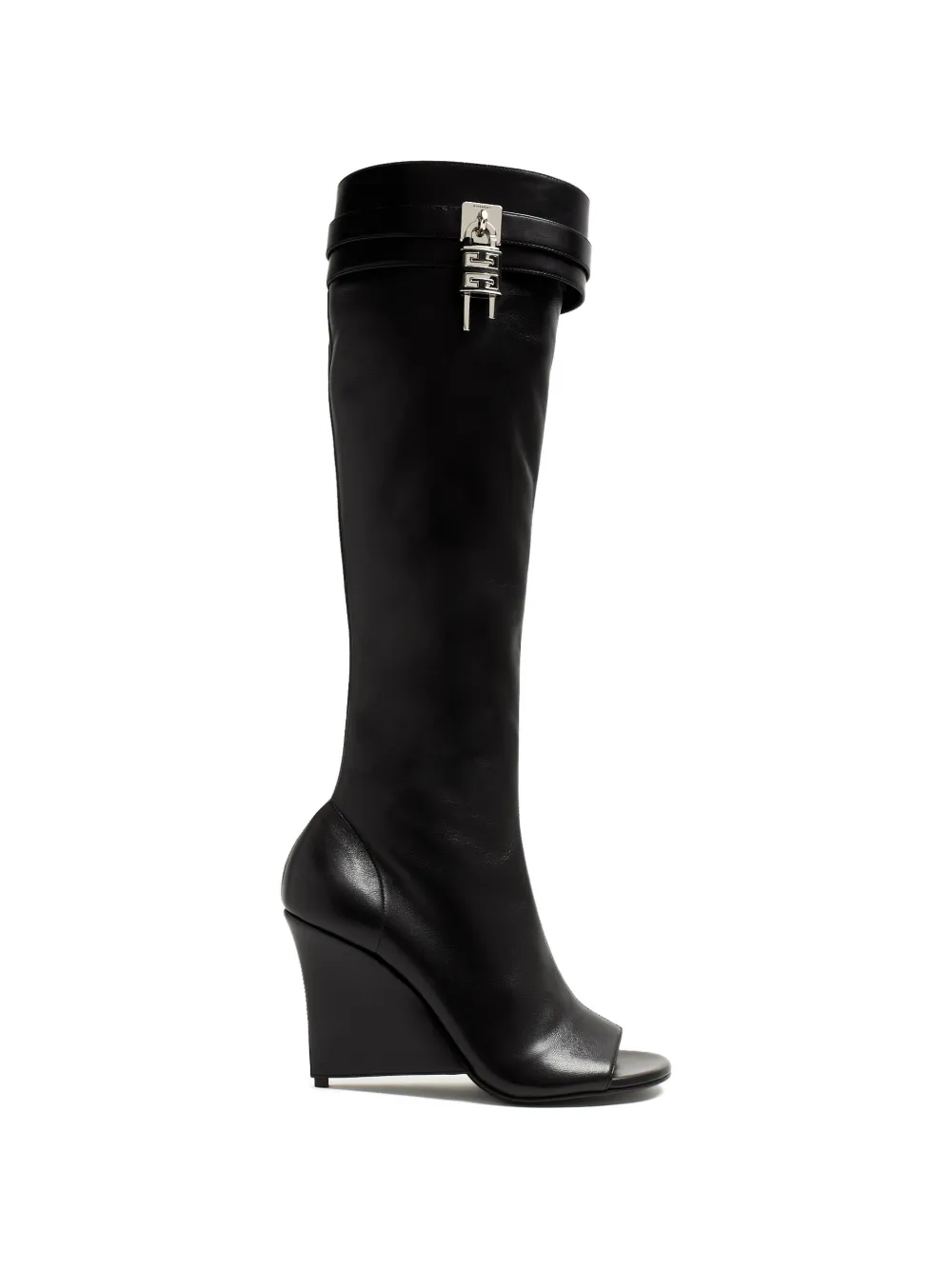 Givenchy bottines Shark Lock Stiletto en cuir - Noir Givenchy bottines Shark Lock Stiletto en cuir - Noir