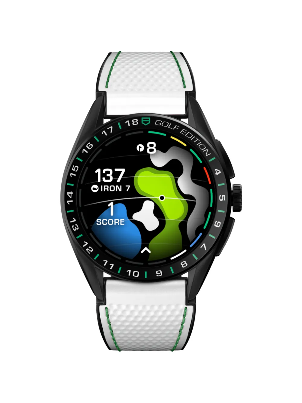 Tag Heuer Connected Golf 45mm Watch In Black