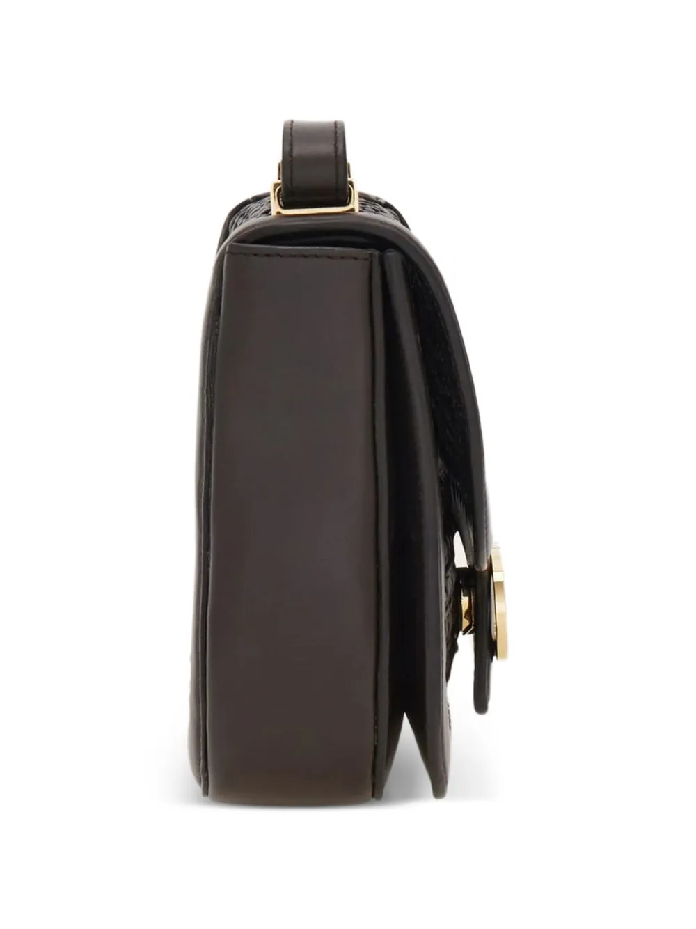 Ferragamo Gancini North-South kleine crossbodytas Bruin