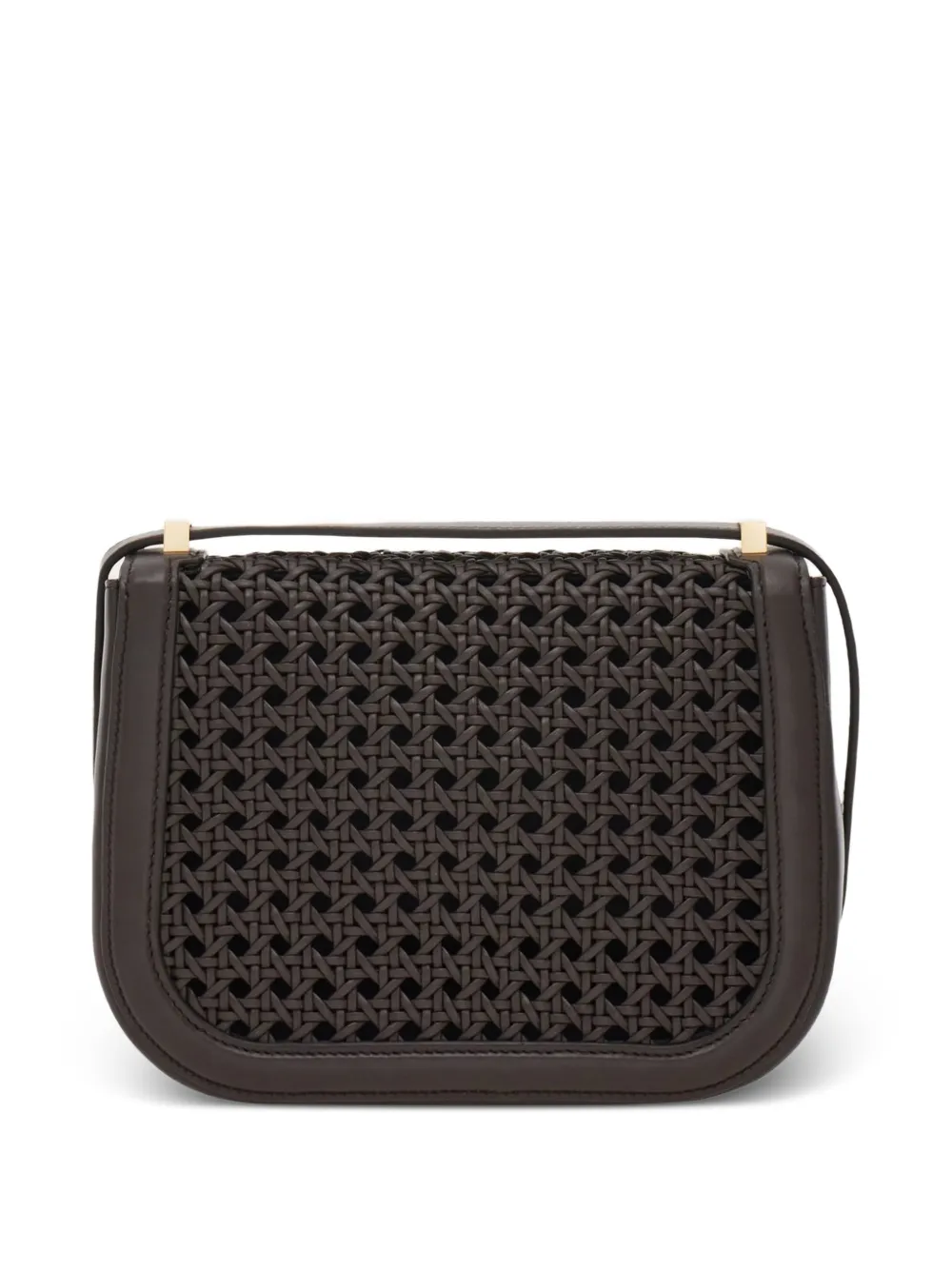 Ferragamo Gancini North-South kleine crossbodytas Bruin