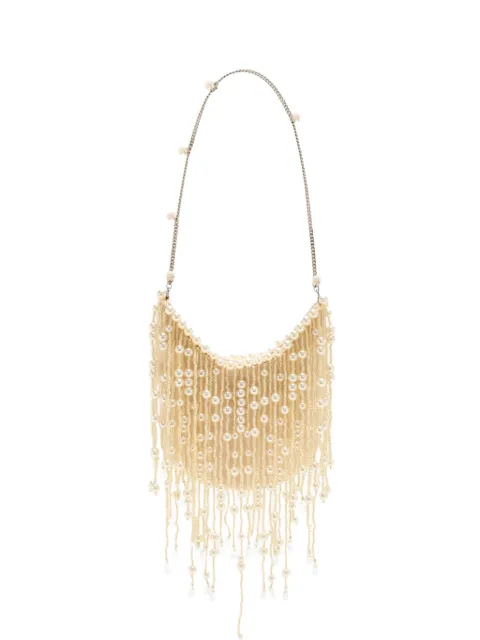 JW Pei beaded fringe-trimmed shoulder bag