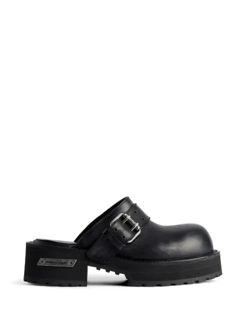 Balenciaga buckle-strap leather mules