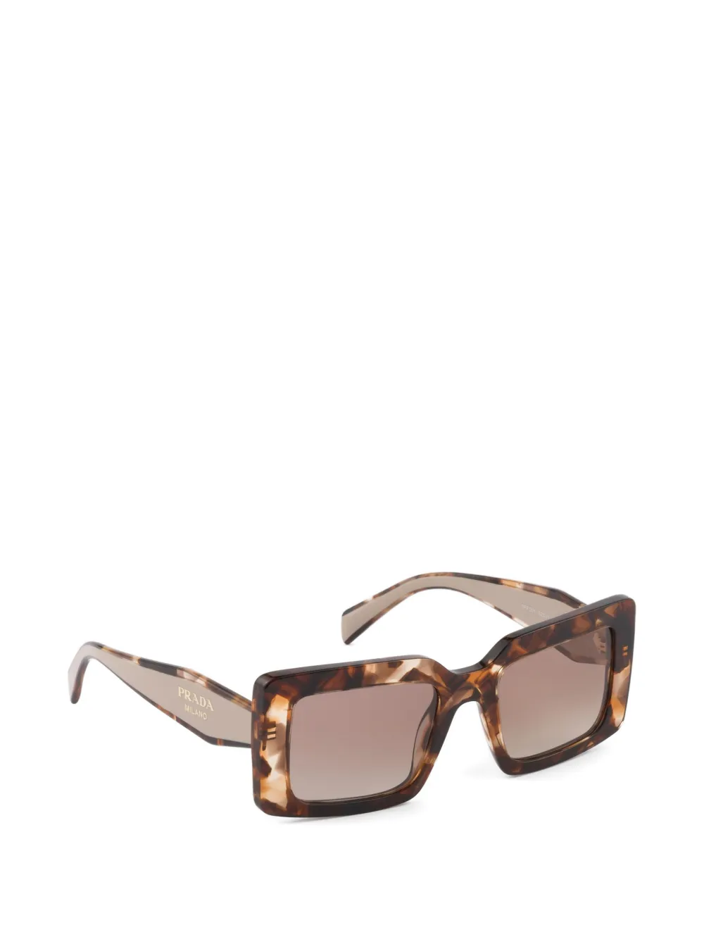 Prada Eyewear Zonnebril met Prada-logo Bruin