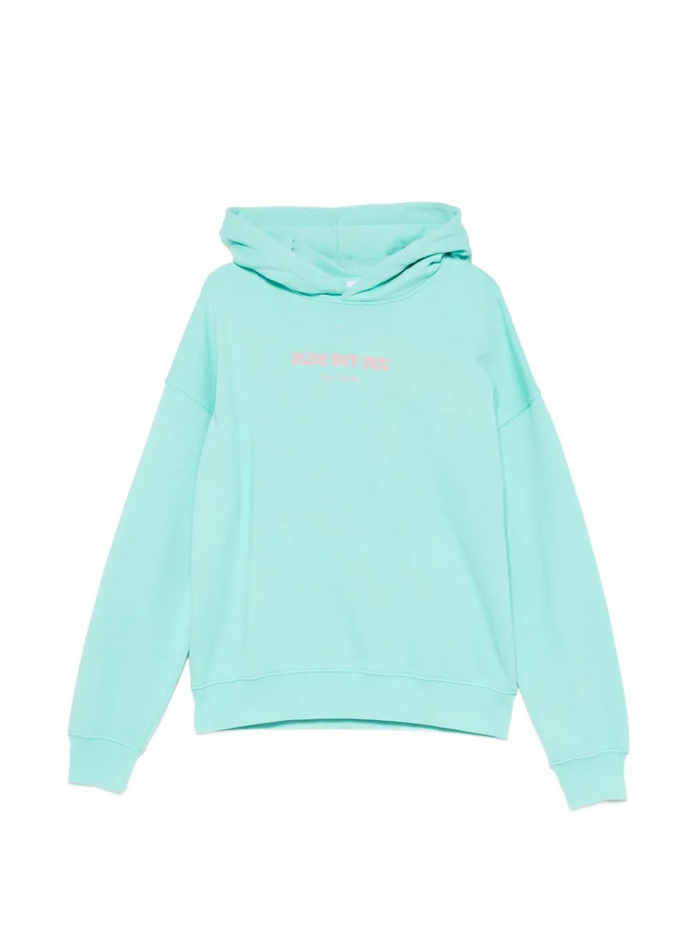 BLUE SKY INN graphic-print cotton hoodie - Verde