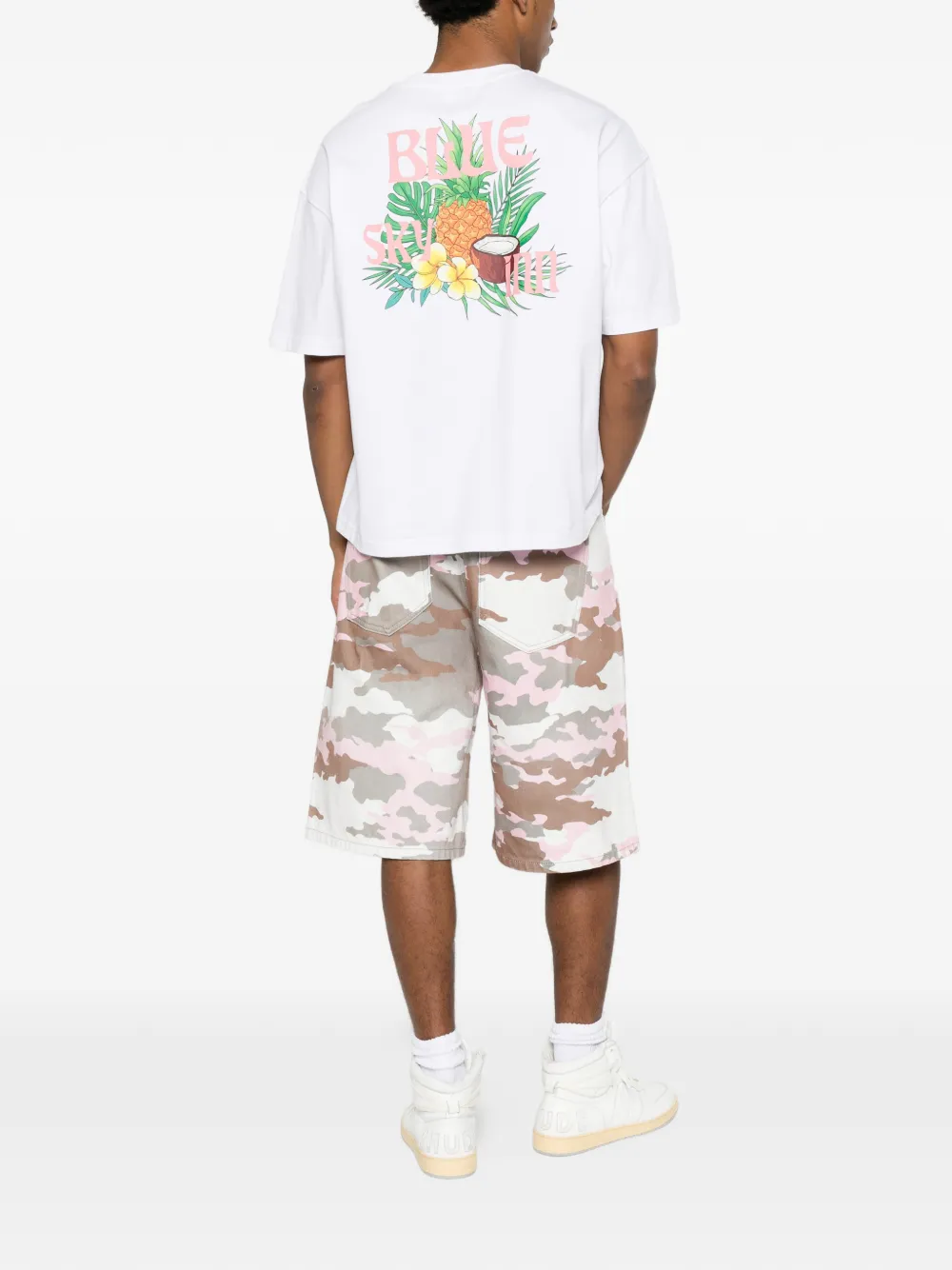 BLUE SKY INN T-shirt met grafische print Wit