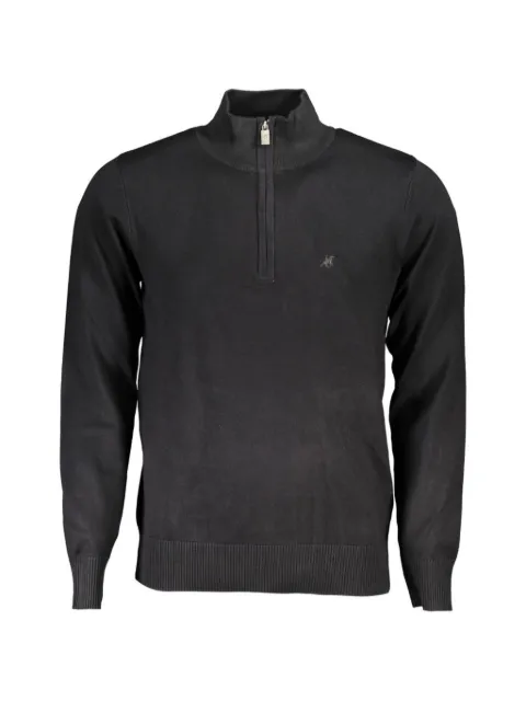U.S. Grand embroidered quarter-zip sweater