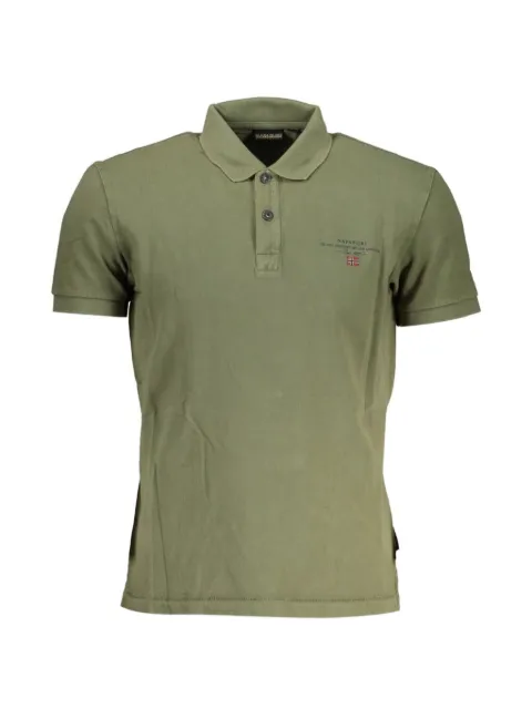 Napapijri logo-print cotton polo shirt