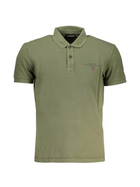 Napapijri logo-print cotton polo shirt