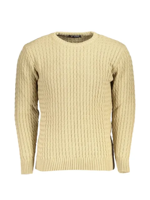 U.S. Grand cable-knit elbow-patch sweater