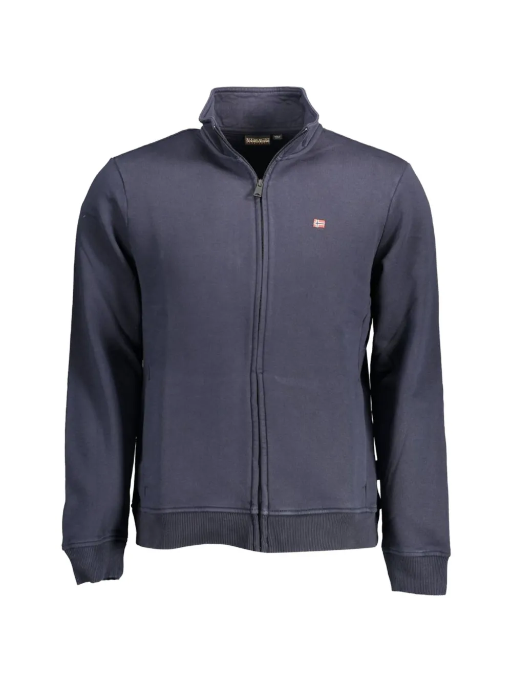 Napapijri zip-up cotton sweatshirt - Blu