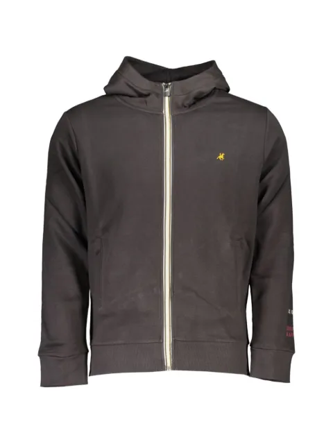 U.S. Grand logo-embroidered zip-up hoodie