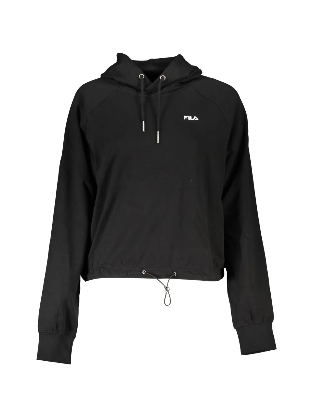 Fila Baalberge cropped drawstring hoodie - Nero