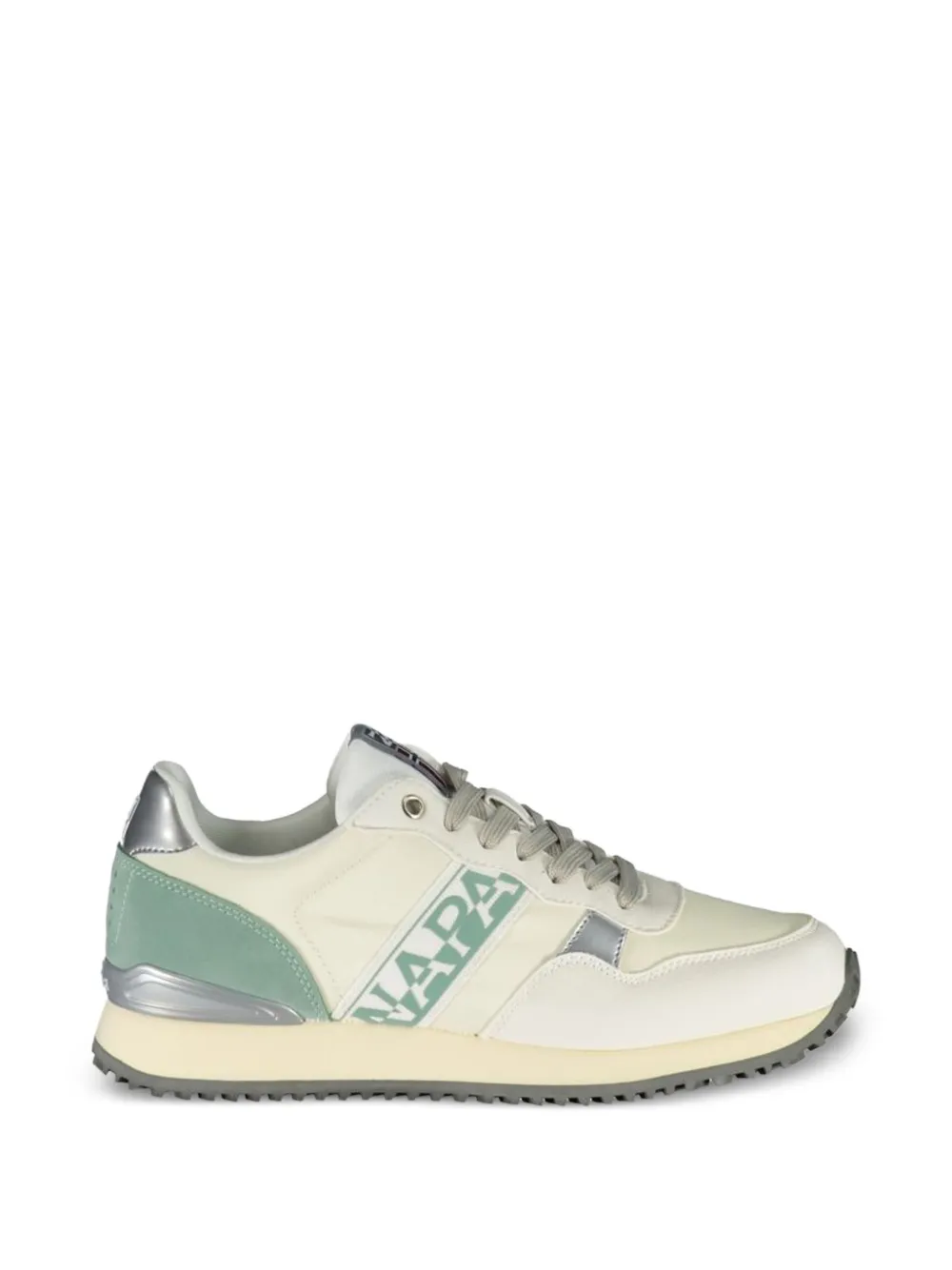 Napapijri Race logo-print sneakers - Nude