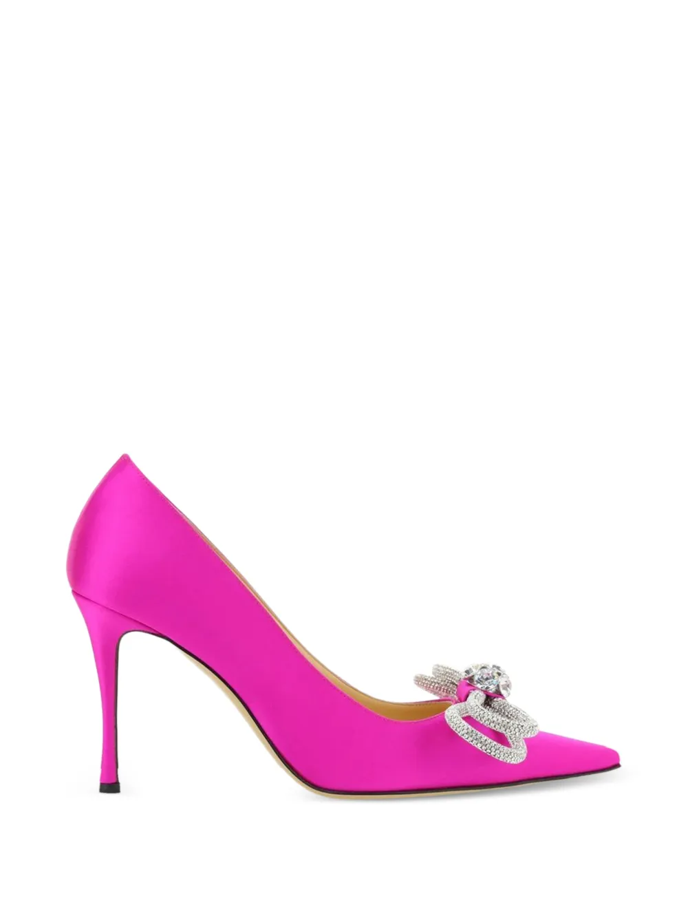 MACH & MACH Double Bow satin pumps - Rosa