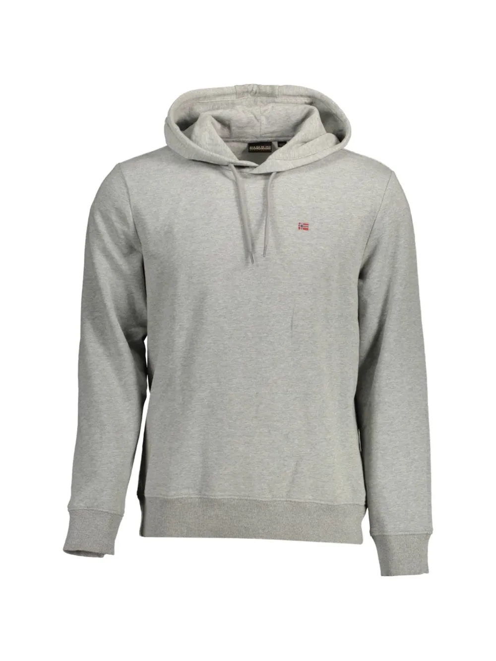 Napapijri logo-patch hoodie - Grau