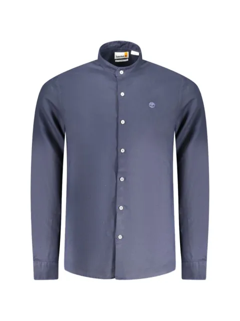 Timberland mandarin-collar long-sleeve shirt
