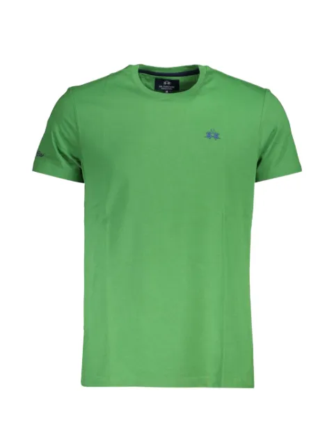 La Martina logo-embroidered cotton T-shirt