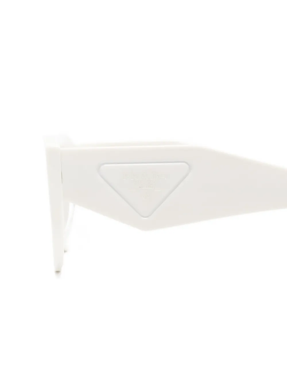 Prada Eyewear Zonnebril met rechthoekig montuur Beige