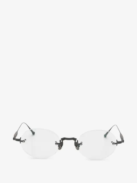 Matsuda rimless round-frame glasses