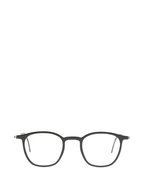 Lindberg round-frame titanium glasses