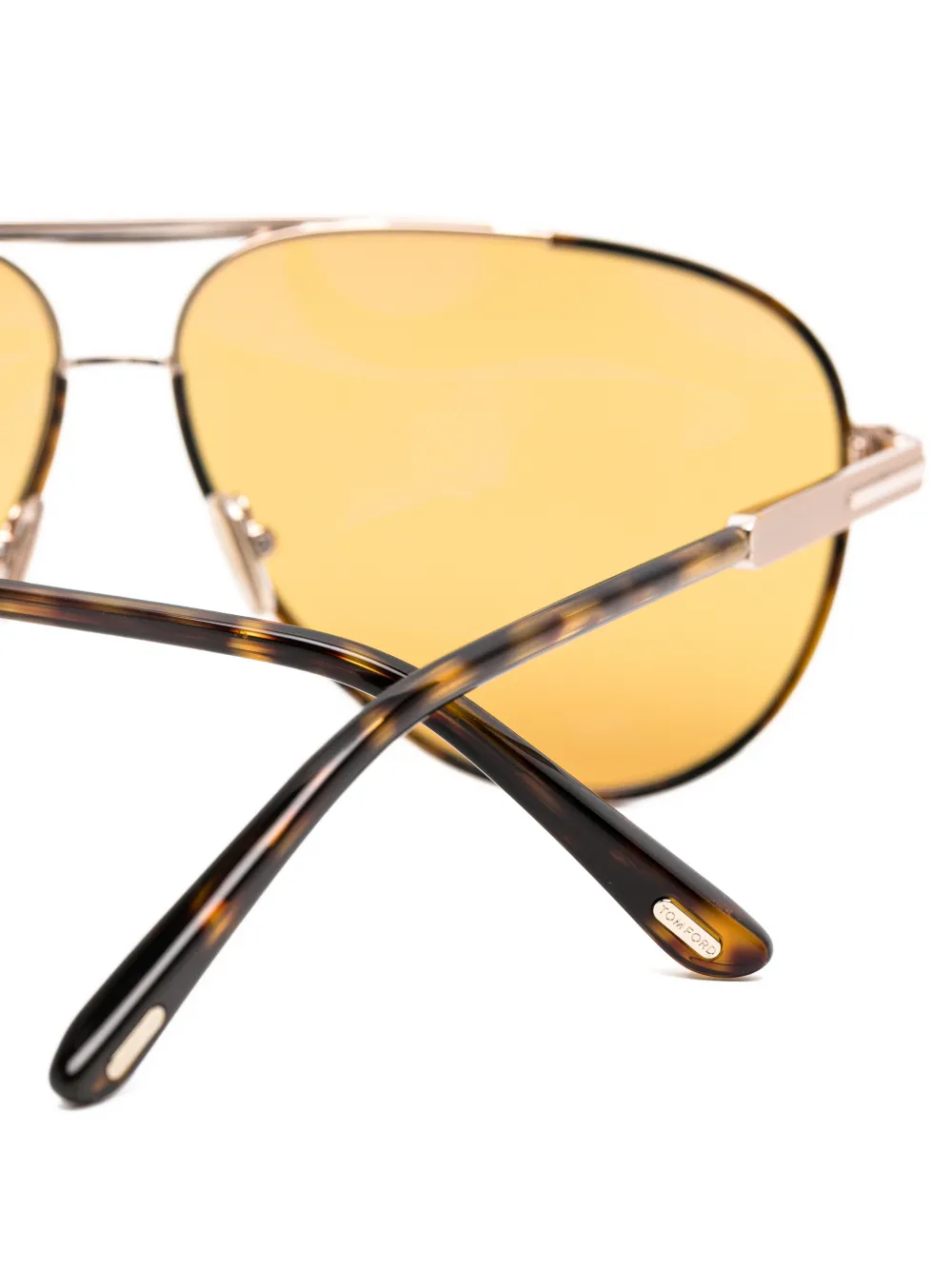 TOM FORD Eyewear Rupert 02 zonnebril met piloten montuur Goud