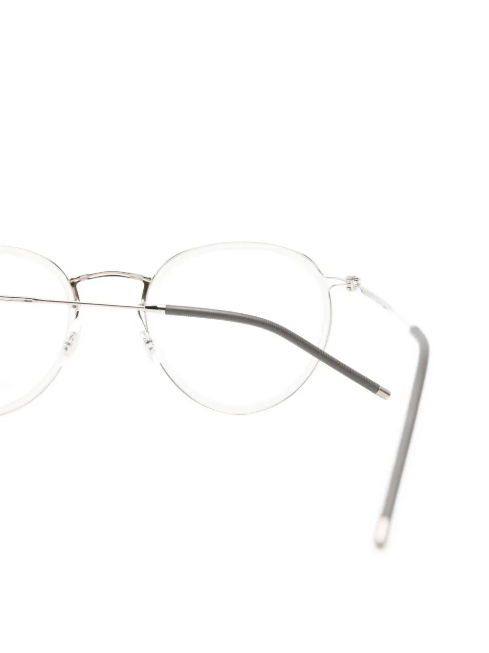 Oliver Peoples Bril met rond montuur Grijs