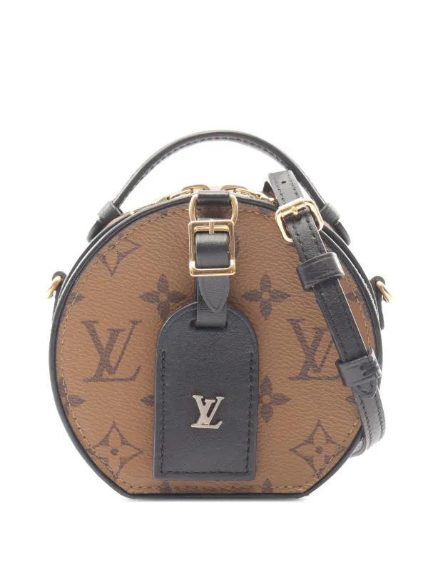 Louis Vuitton Pre-owned 2021-2026 Monogram Reverse Mini Boite Chapeau Satchel in Brown