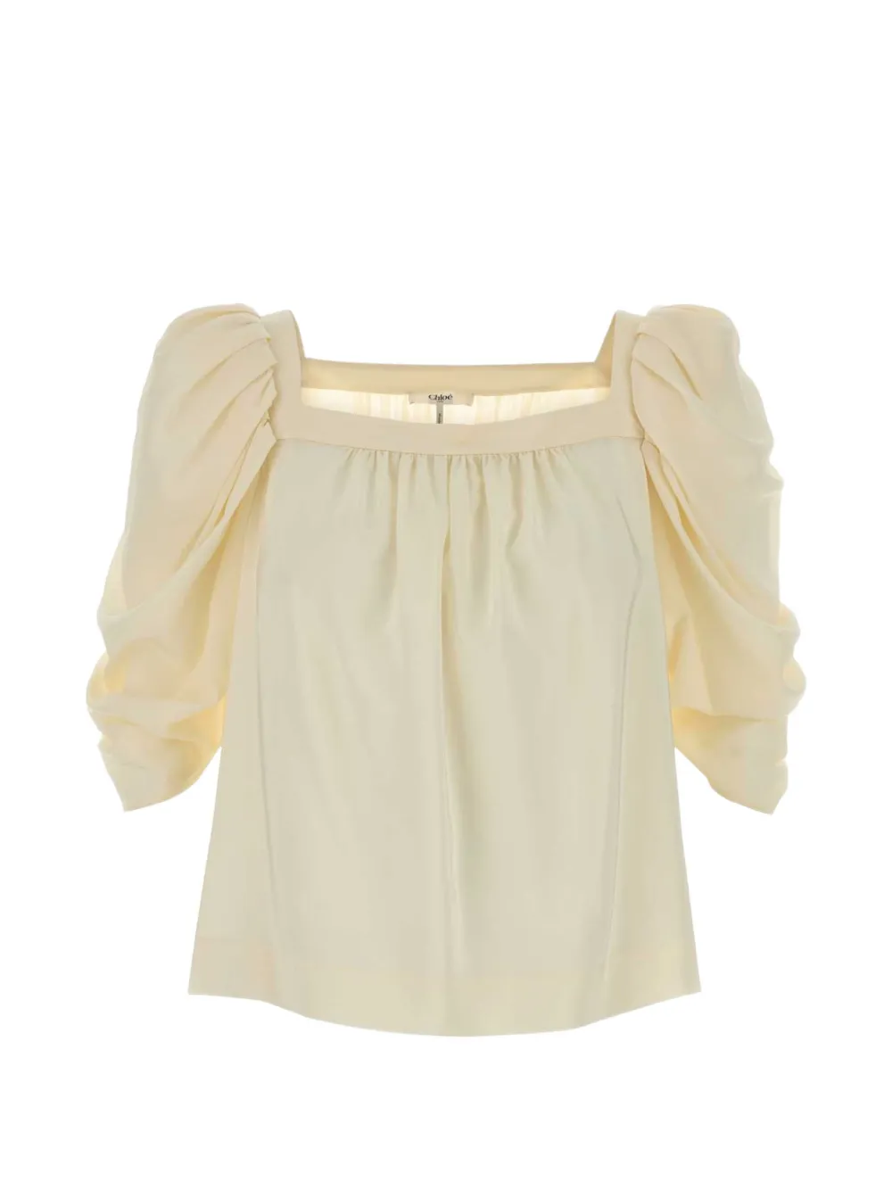 Chloé puff-sleeve top - Toni neutri