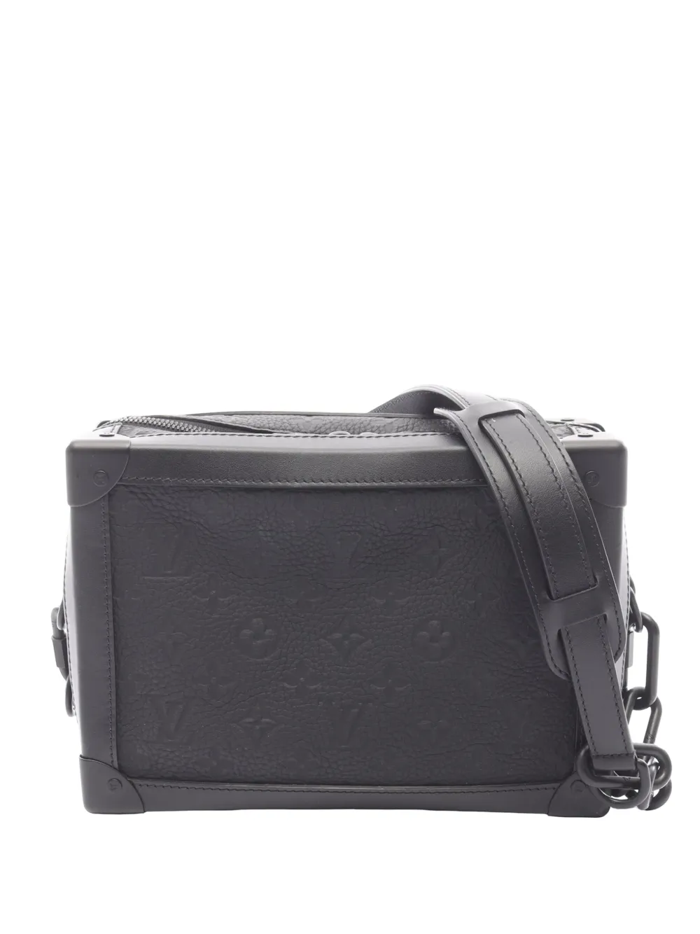Louis Vuitton Pre-Owned Borsa a tracolla Taurillon Solar Ray Soft Trunk con monogramma 2021-2025 - Nero