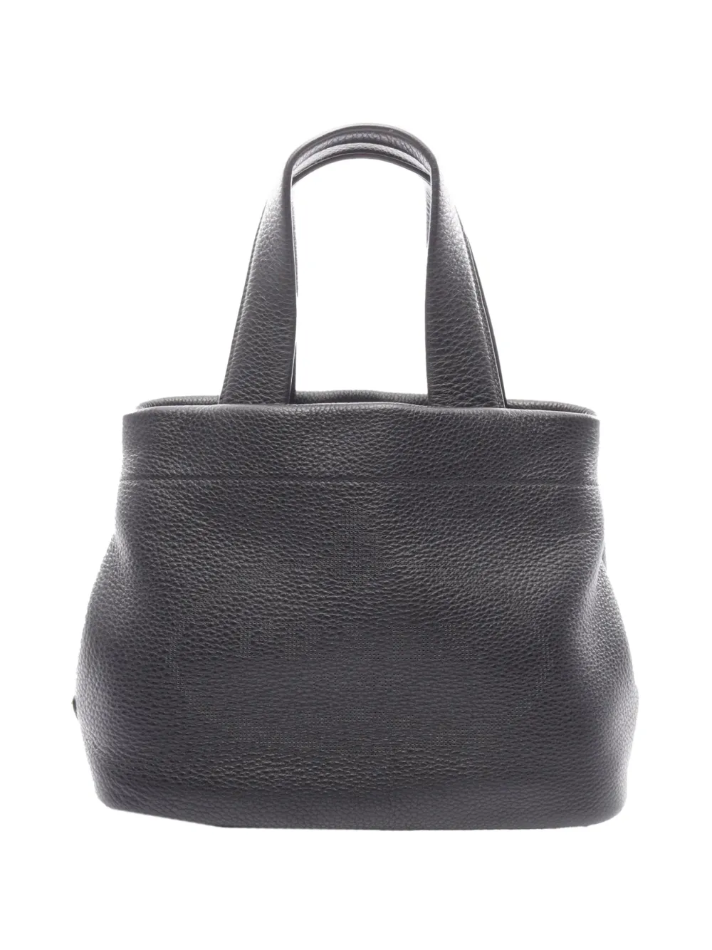 Prada Pre-Owned 2013-2026 Vitello Daino Soft Perforated Logo tote bag - Grey