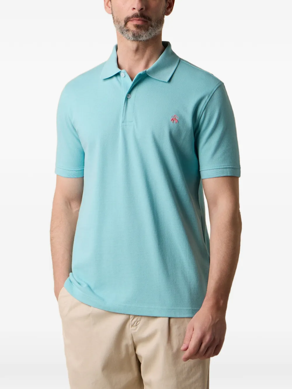 Brooks Brothers short-sleeve polo shirt - Blu