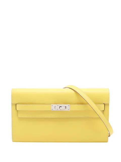 Hermès Pre-Owned 2024 Evercolor Kelly To Go Wallet crossbody bag