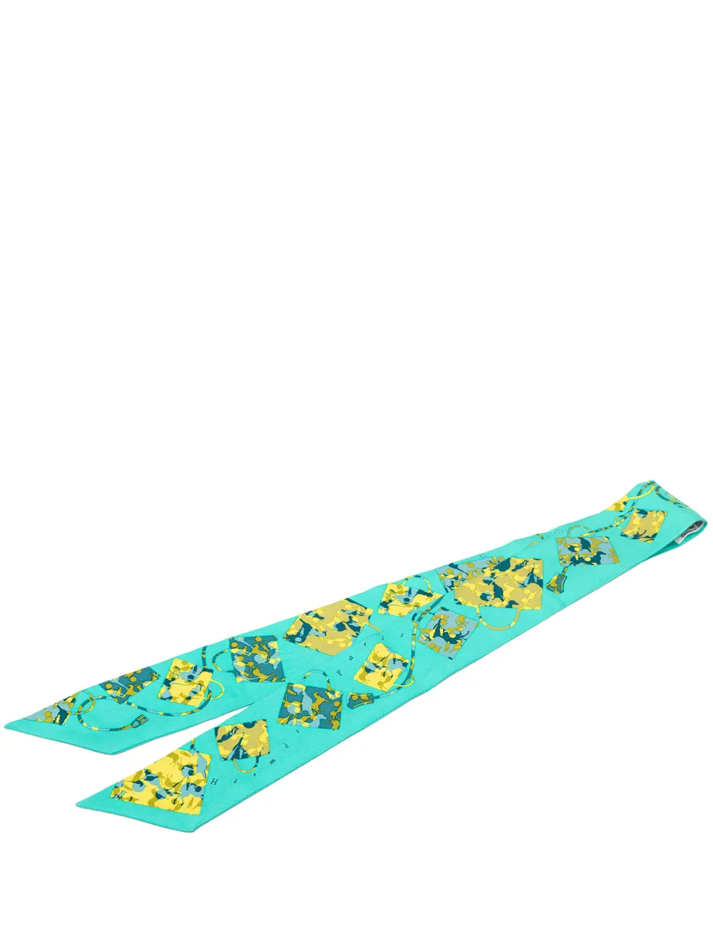 Hermès Pre-Owned Foulard Kelly En Caleche 2000-2026 - Blu