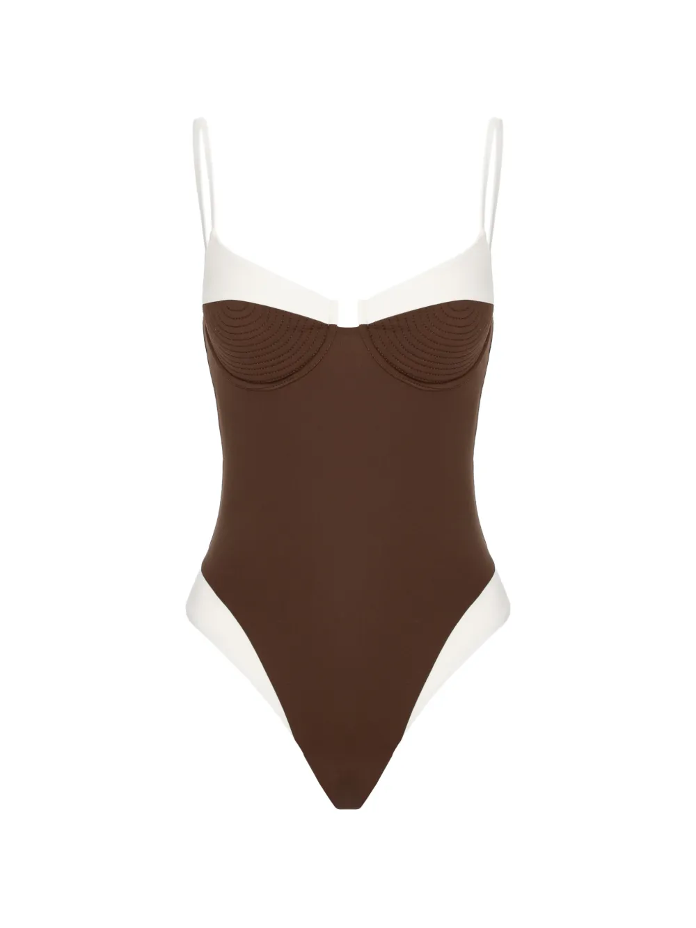 Noire Swimwear Celine swimsuit - Marrone