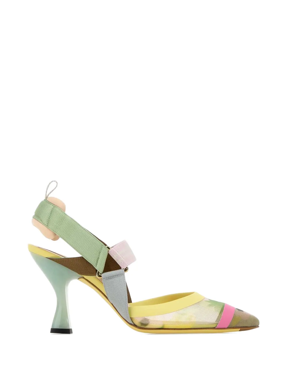 FENDI Colibri mesh pumps - Verde